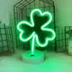 VBVC Led Neon Lights Green Shaped Neon Night Light Usb And Battery Operated Night Lamp Decoration Lights For St Patrick