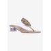 Wide Width Women's Abriana Sandals by J. Renee in Clear Natural (Size 8 W)