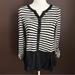 Anthropologie Tops | Anthropologie Postmark Size Small Striped Tunic Blouse Top | Color: Black/White | Size: S