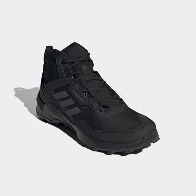 Wanderschuh ADIDAS TERREX "TERREX AX4 MID GORE-TEX", Gr. 41, schwarz (core schwarz, carbon, grau four), Synthetik, Texti