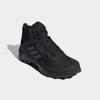 Wanderschuh ADIDAS TERREX "TERREX AX4 MID GORE-TEX", Gr. 45, schwarz (core schwarz, carbon, grau four), Synthetik, Textil, sportlich, Schuhe, wasserdicht