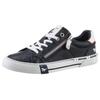 Sneaker MUSTANG SHOES, Damen, Gr. 37, blau (navy, weiß), Lederimitat, sportlich, Schuhe, weicher Schaftrandpolsterung, Freizeitschuh, Halbschuh, Schnürschuh
