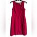 J. Crew Dresses | J Crew- Raspberry Sleeveless Knee Length Dress With Invisible Back Zipper | Color: Pink/Red | Size: 2