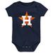 Newborn & Infant Navy Houston Astros Primary Team Logo Bodysuit