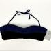 Athleta Swim | Athleta Textural Bandeau Bikini Top Swim Women's Xl | Color: Black/Blue | Size: Xl