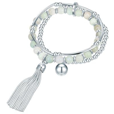 Lulu & Jane - Perlen-Armband Metall-Legierung in Silber Armbänder & Armreife 1 ct Damen Image