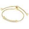 Lulu & Jane Armband Messing Zirkonia in Gelbgold 28,6 cm Damen