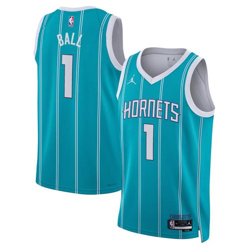 Charlotte Hornets Jordan Brand Icon Edition Swingman-Trikot – Blaugrün – LaMelo Ball – Unisex