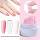 Gel d'extension solide antiadhésif pour ongles rose clair facile à utiliser colle biscuits