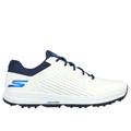 Skechers Men's GO GOLF Elite 5 - GF Shoes | Size 11.0 Extra Wide | White/Navy | Synthetic/Textile | Arch Fit
