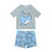 Kids Baby Boys Rash Guard Swimsuit Set - 2 Piece Bathing Suit Trunks and Rash Guard Shirt