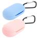 OUNONA Earphone Earbuds Earbud Case Box Case Wireless Storage Container Carrying Buds Organizer Carrier Bag Bag Pouch Travel