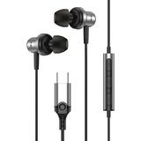 USB-C Wired Earbuds Type C in-Ear Earphones Headphone with Mic Built-in DAC Hi-Res Chip Powerful Bass & Crystal Clear Audio A548