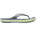 Crocs Slate Grey / Lime Punch Bayaband Flip Shoes