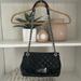Michael Kors Bags | Michael Kors Black Leather Quilted Crossbody Bag | Color: Black/Silver | Size: Os
