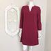 J. Crew Dresses | J. Crew Burgundy Dress Bell Sleeves 0 | Color: Red | Size: 0