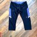 Nike Pants & Jumpsuits | Nike Dri Fit Cropped Pants | Color: Gray/Purple | Size: M