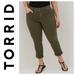 Torrid Pants & Jumpsuits | Army Green “Aviator” Skinny Stretch Twill Pants | Color: Green | Size: 24w