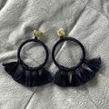 Anthropologie Jewelry | Great Condition Navy Blue Anthropologie Earrings | Color: Blue | Size: Os