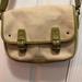 Coach Bags | Coach Crossbody Green Leather Trim Bag On 6735 | Color: Green/Tan | Size: Os
