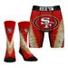 Men's Rock Em Socks San Francisco 49ers V Tie-Dye Underwear and Crew Combo Pack