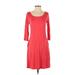 Old Navy Casual Dress - A-Line: Red Print Dresses - Women's Size Small