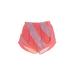 Nike Athletic Shorts: Red Color Block Activewear - Women's Size X-Small