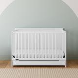Graco Melrose 5-in-1 Convertible Crib w/ Storage Wood in White | 36.02 H x 54.17 W x 29.33 D in | Wayfair 04511-301