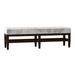 Latitude Run® Galindo-White Bench Upholstered/Velvet in Brown | 19 H x 61 W x 16 D in | Wayfair 80FAB37CA497497C8A006BEDA14903B4