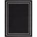Black/White 0.25 x 168 x 0.25 in Area Rug - Ebern Designs Nourison Essentials Black Ivory Area Rug Polyester | 0.25 H x 168 W x 0.25 D in | Wayfair