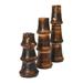 Birch Lane™ Benhurst 3 Piece Solid Wood Tabletop Candlestick in Brown | 9.75 H x 3 W x 3 D in | Wayfair 99DF7C82F7574E0C9205FD7DD4B929A7