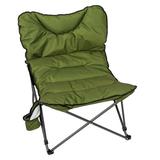 Arlmont & Co. Myannah Folding Camping Chair Metal in Blue/Gray/Green | 37 H x 32 W x 35 D in | Wayfair FF88469E9C034F899A91CF211047E03D