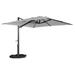 Arlmont & Co. Miyeko 13' x 10' Rectangular Cantilever Umbrella in Gray | 103.6 H x 156 W x 120 D in | Wayfair 3F49945C536249FF912A72E07B176916