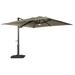 Arlmont & Co. Mondell 10' Square Lighted Cantilever Umbrella in Brown | 94.5 H x 120 W x 120 D in | Wayfair C380EE3D48F54A72AB59277829994D3F