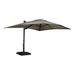 Arlmont & Co. Montravion 13' x 10' Rectangular Lighted Cantilever Umbrella in Brown | 103.6 H x 156 W x 120 D in | Wayfair