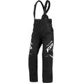 FXR Team FX Pantaloni con bretelle da donna in motoslitta, nero-bianco, dimensione 14 per donne