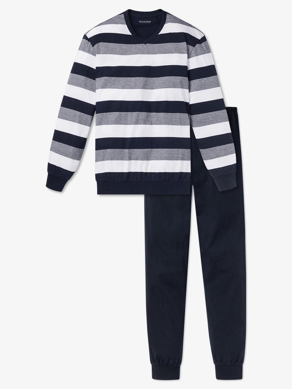 Schiesser Pyjama Herren marine, 58 Image