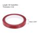 Transfer Tamper Evident Security Packing Tape 9/16 Inch x 55 Yards x 2 Mil, Red - 9/16 Inch x 55 Yards