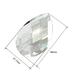 10Pcs DIY Lighting Clear Faux Crystal Faceted Teardrop Shape Beads 48mmx31.7mm