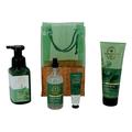 Aromatherapy Eucalyptus Spearmint Gift Bag Set (4 Pack) 8.75 oz Foaming Hand Soap 5.3 oz Essential Oil Mist 8 oz Body Cream 1 oz Hand Cream Personal Self Care Gift Set