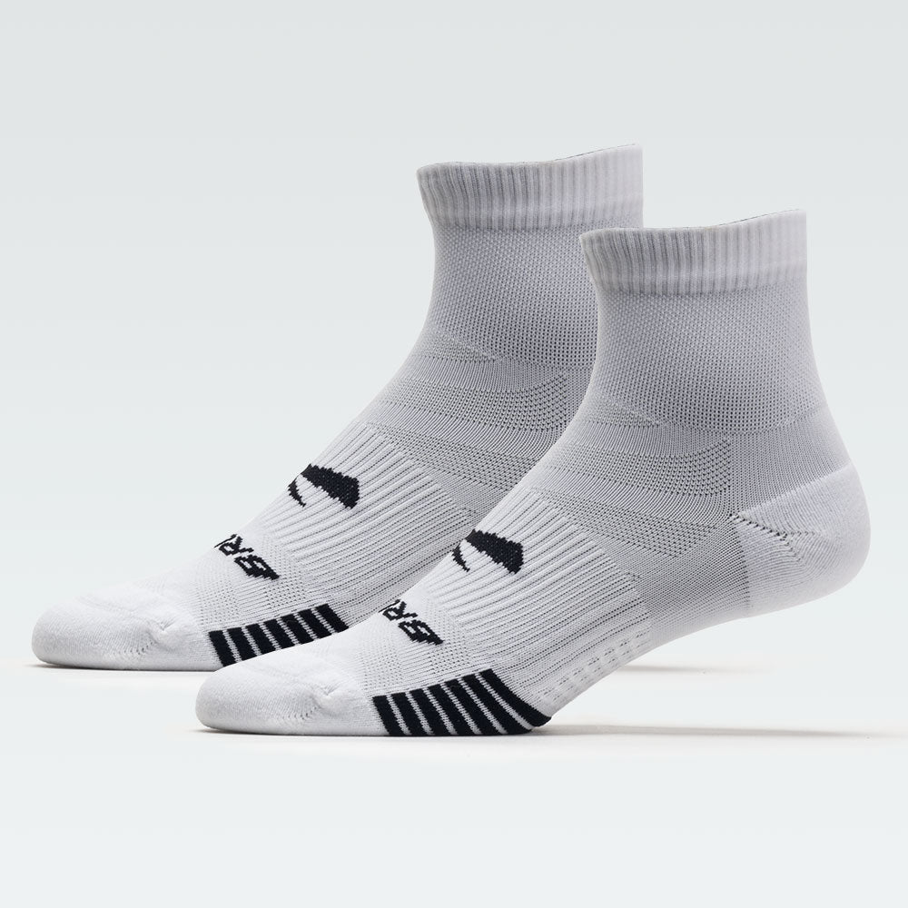 Brooks Ghost Lite Quarter Sock 2-Pack Socks White