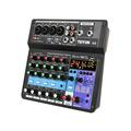 Walmeck A6 6CH Protable Mixer Audio Console with Sound USB Recording Singing Webcast Party Mixer