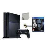 Sony PlayStation 4 500GB Gaming Console Black with The Last of Us Part II BOLT AXTION Bundle Used