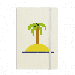 Summer Sail Coconut Tree Pixel Notebook Official Fabric Hard Cover Classic Journal Diary