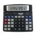 Victor 12004 Desktop Calculator - Auto Power Off Big Display Auto Replay Easy-to-read Display Dual Power - 12 Digits - LCD - Battery/Solar Powered - 0.5\\ x 7.3\\ x 6.4\\ - Black - 1 Each