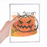 Hand Painted Pumpkin Of Halloween Notebook Loose Diary Refillable Journal Stationery