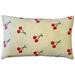 Cherry Rain Cotton Print Throw Pillow 12x20 Complete with Polyfill Pillow Insert