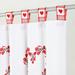 Alishomtll Red and White Buffalo Check Curtains Window Panels Tab Top Drapes Set of 2 52W x63L
