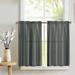 Stretch Velvet Solid CafÃ© Tier Curtains Window Treatment Kitchen Home DÃ©cor