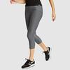 Eddie Bauer Women's Trail Tight High-Rise Capris - Heather Gray - Size L